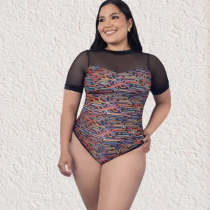 Body escotado Estampado
