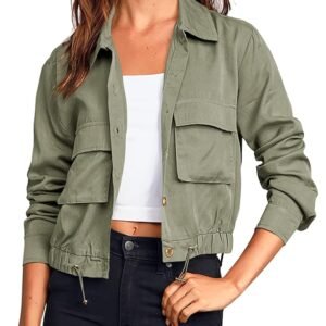 Chaqueta utilitaria con bolsillos