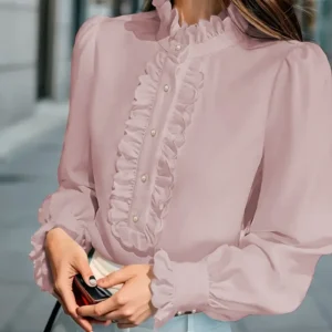 Blusa con volantes Con detalle