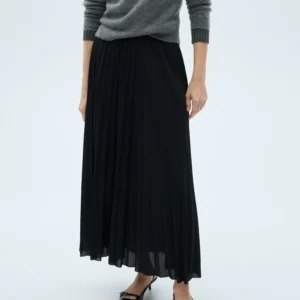 Falda plisada Largo