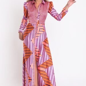 Vestido camisero Largo